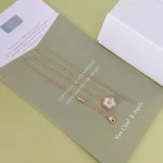 VCA Lucky Spring Plum Blossom Pendant Necklace, Mother of Pearl - Image 4