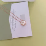 VCA Lucky Spring Plum Blossom Pendant Necklace, Mother of Pearl - Image 3